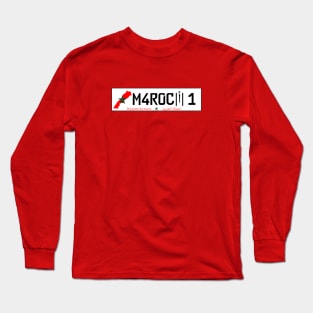 Morocco car license plate Long Sleeve T-Shirt